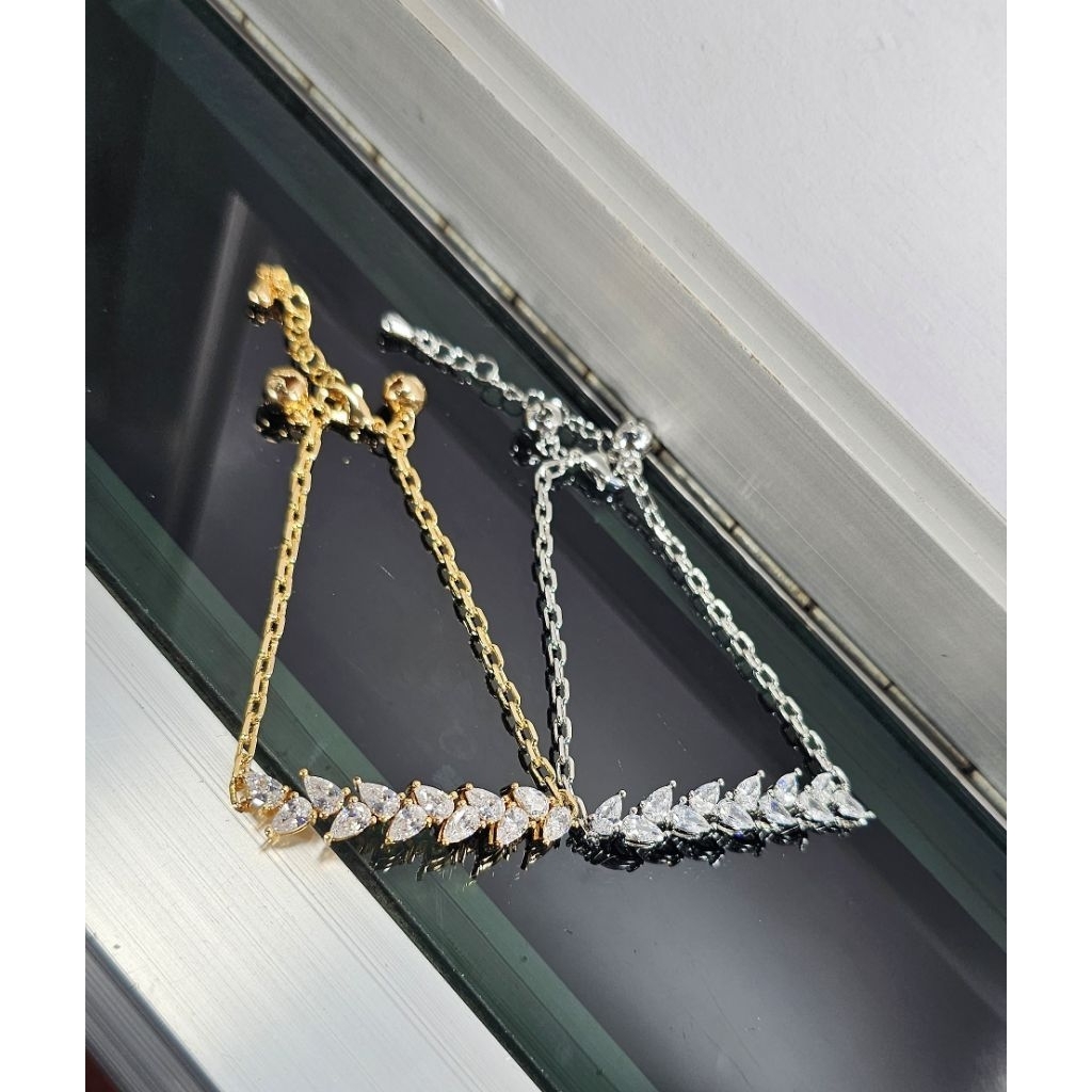 gelang rhodium, gelang rantai mata , gelang dewasa