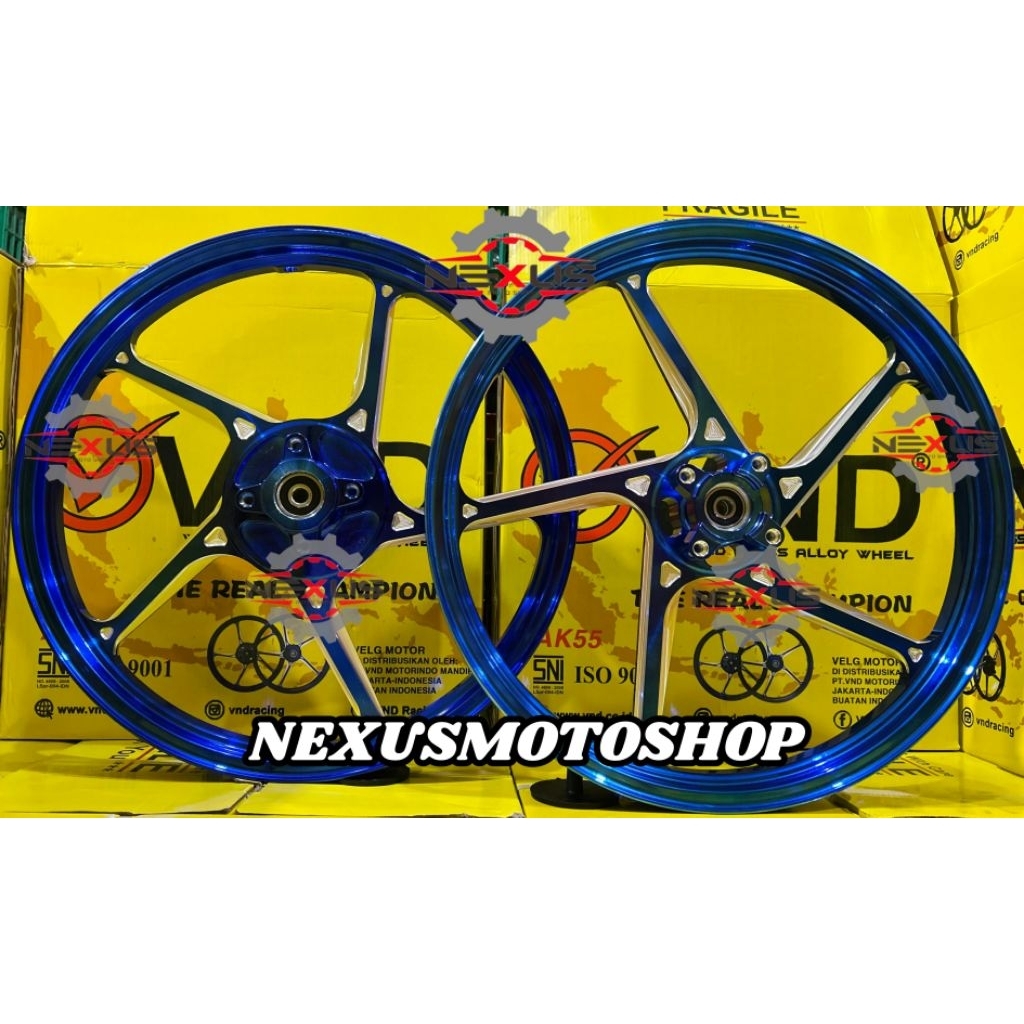 Velg VND AK 55 Supra X 125/ Supra 125 Double cakram 160x17 & 160x17 Velg Racing Vnd Ak55 Supra x 125