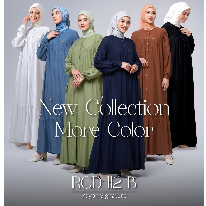 RAUNA GAMIS RAYON RGD 112 B POLOS MODEL GAMIS  DAILY SIMPLE