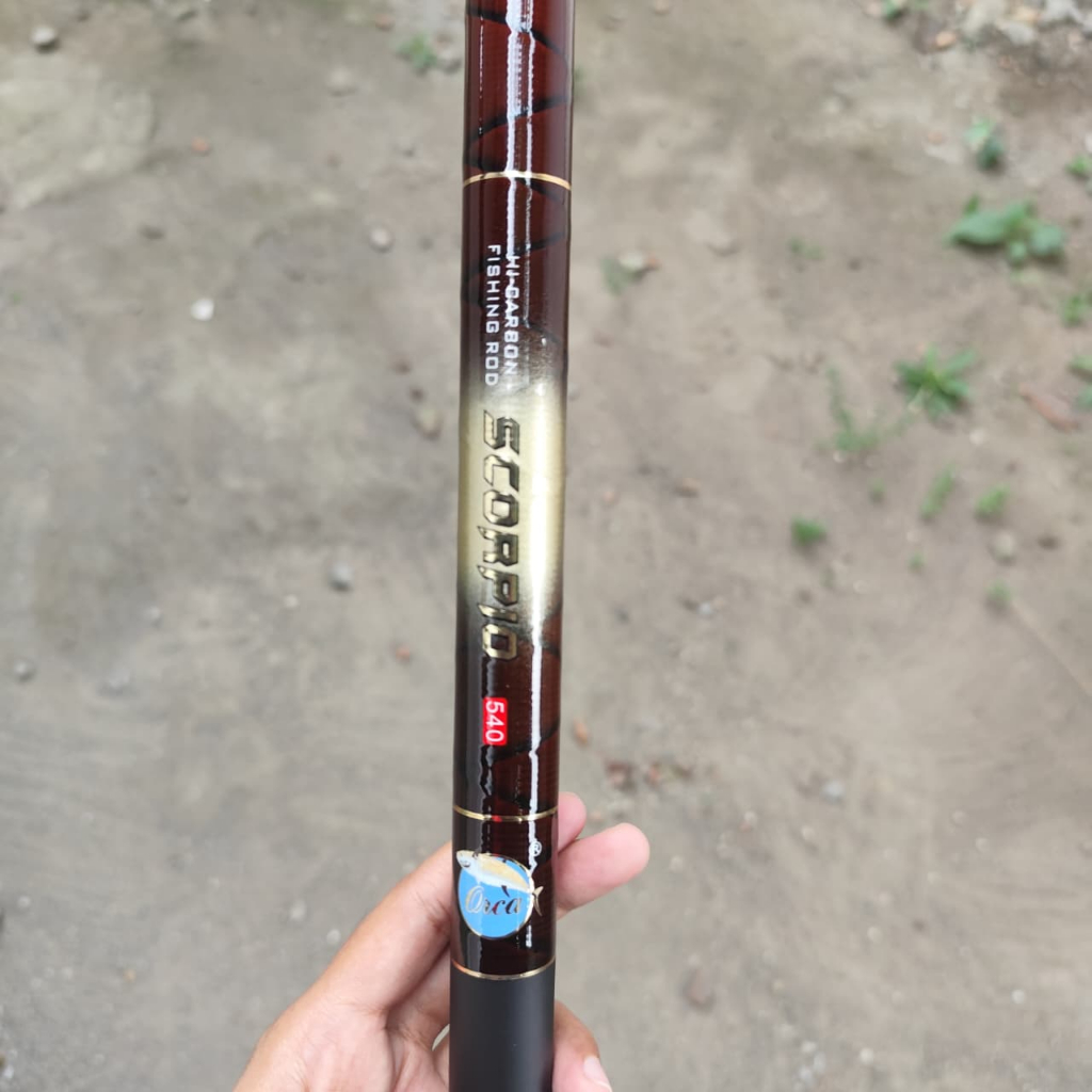ORCA SCORPIO 540 TEGEK ROS Panjang Pancing Bahan Carbon Joran Kolam Waduk X-Wrap Kuat Kaku Ringan
