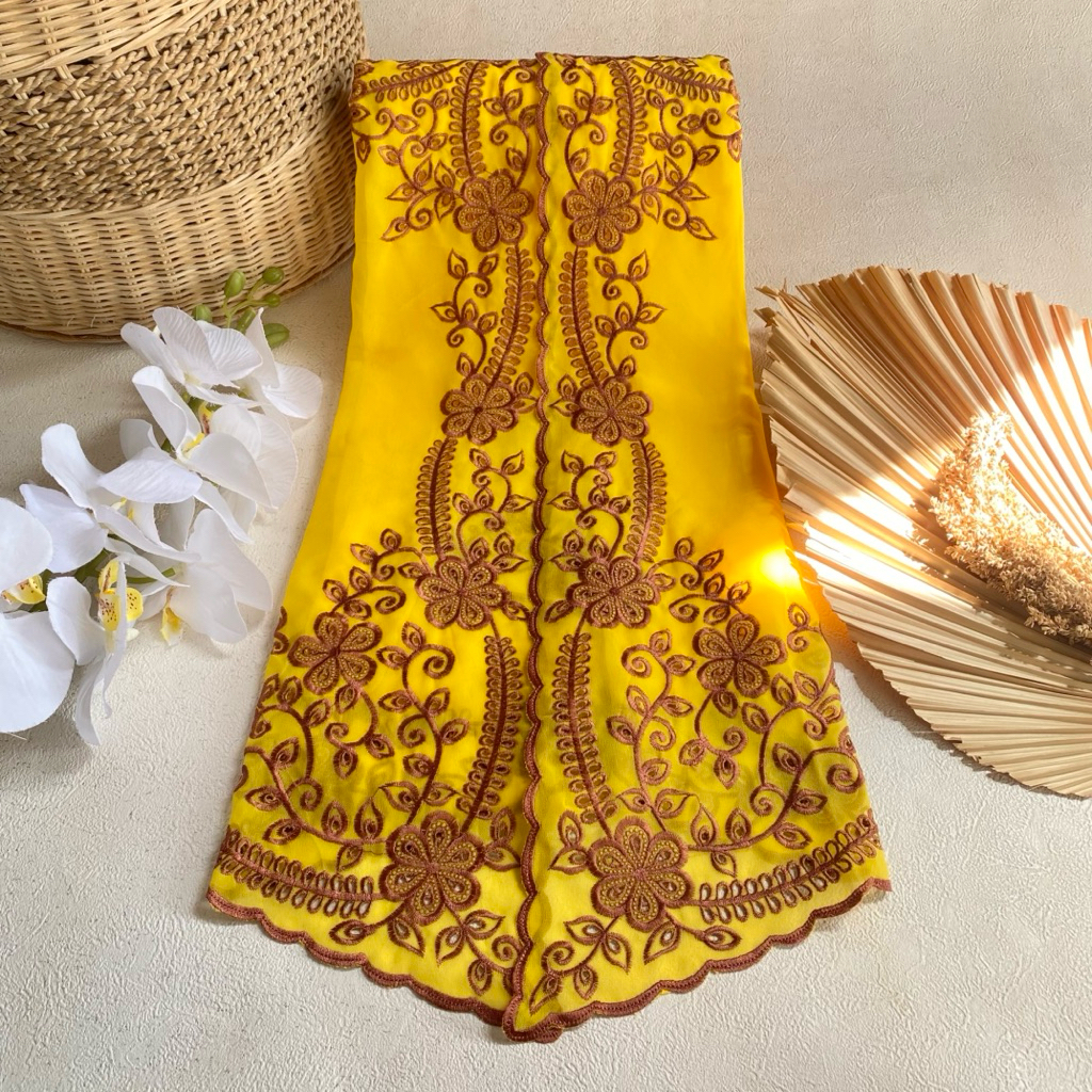 KEBAYA SIFON BORDIR MOTIF CEMPAKA