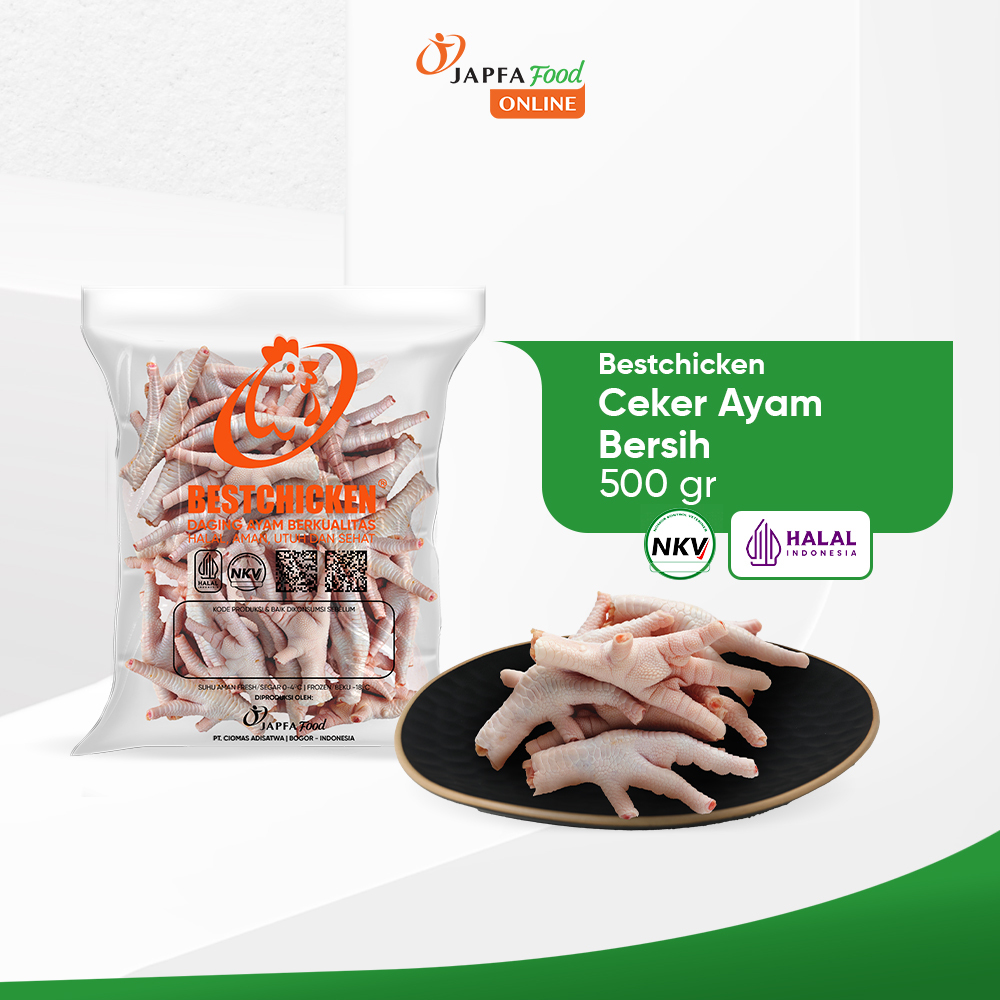 

Bestchicken Ceker Ayam Bersih / Chicken Feet 500gr