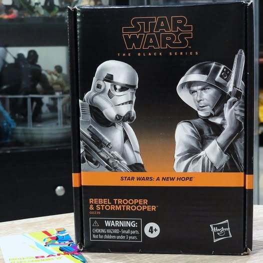 STAR WARS THE BLACK SERIES A NEW HOPE  REBEL TROOPER AND STORMTROOPER 2 pack