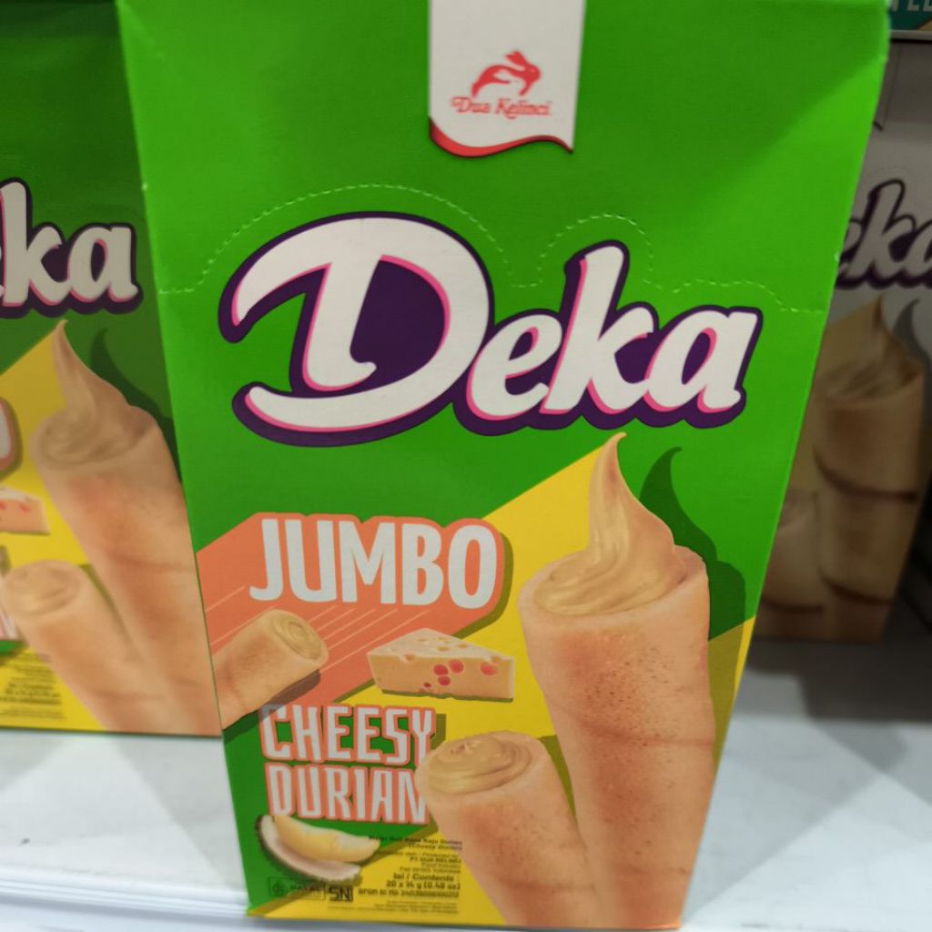 

DEKA jumbo cheesy durian isi 20x14gr exp juli 2026