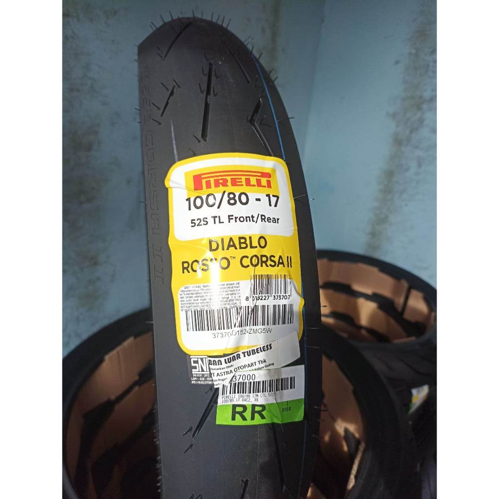BAN PIRELLI DIABLO ROSSO CORSA 2 100 - 80 RING 17