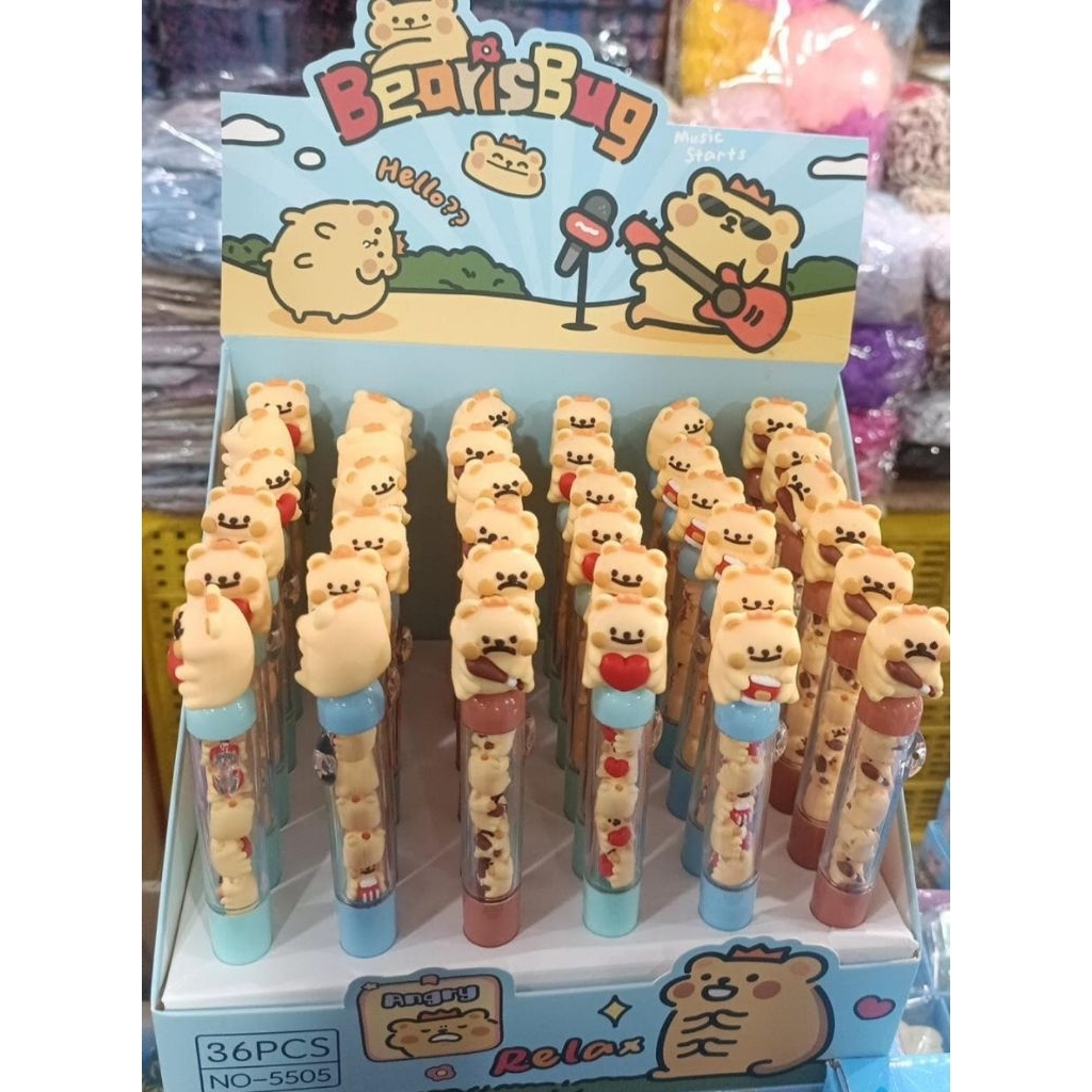 

1 BOX PEN BUTTER BEAR PREMIUM ISI 36