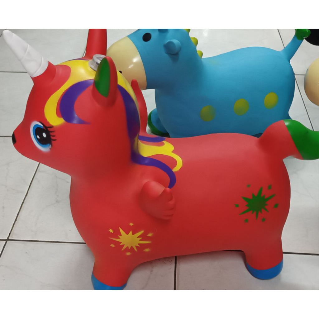 kuda karet jumbo ada musik dan lampu