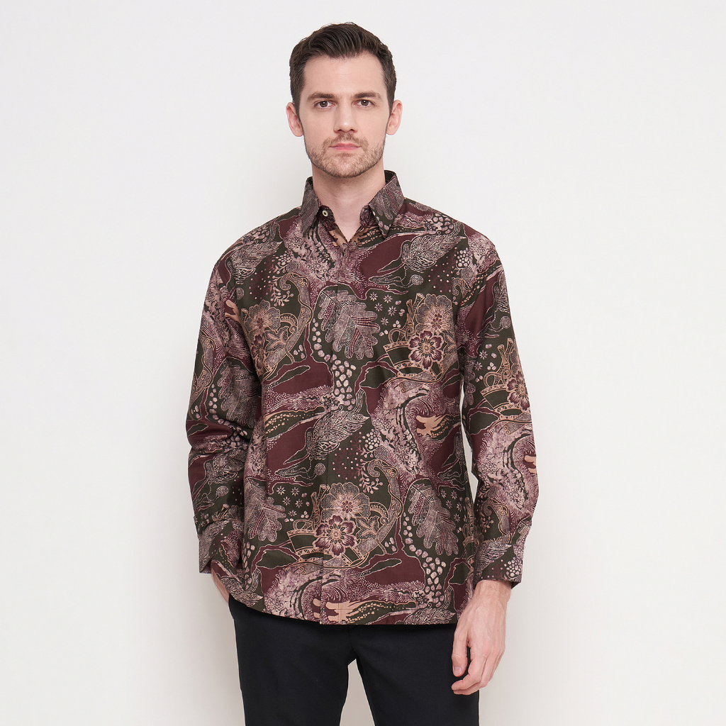 [Krisna Wahyu] Batik Pria Katun Lengan Panjang