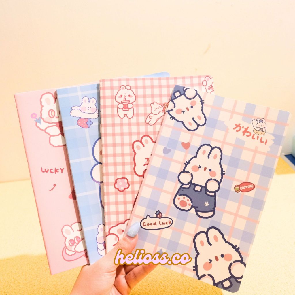 

BUKU TULIS BERGARIS A5 MOTIF KOTAK KELINCI RABBIT SUPER CUTE TERMURAH NOTEBOOK NOTE BOOK BUKU TULIS LUCU ANAK