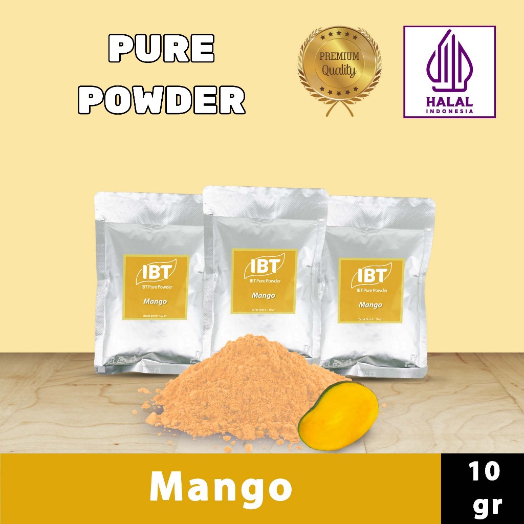 

Pure Mango Powder Impor Taiwan Bubuk Essence Mangga Murni Kualitas Bagus Sachet