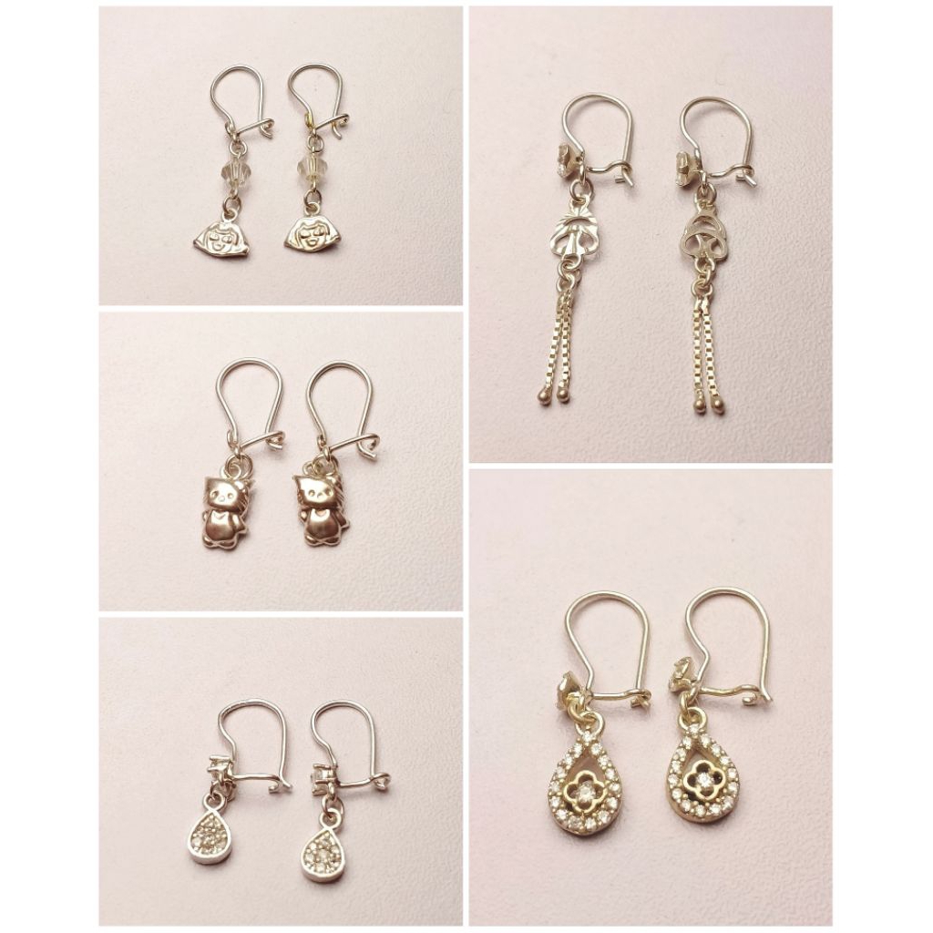 Anting Perak Rumbai Anak/Anting Anak/Anting Rumbai/Perak Asli 925/Anting Perak Terbaru/Anting Anak L