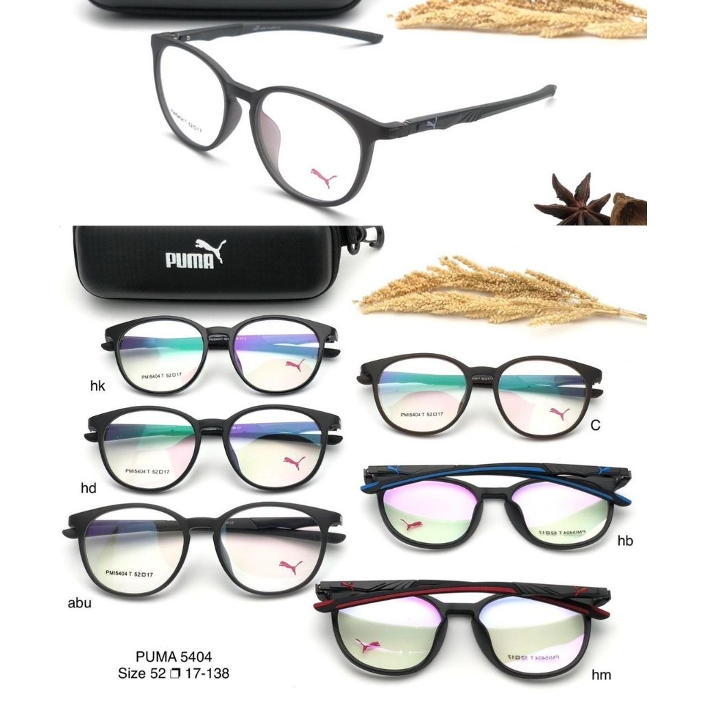 frame kacamata sporty pria puma 5404 premium