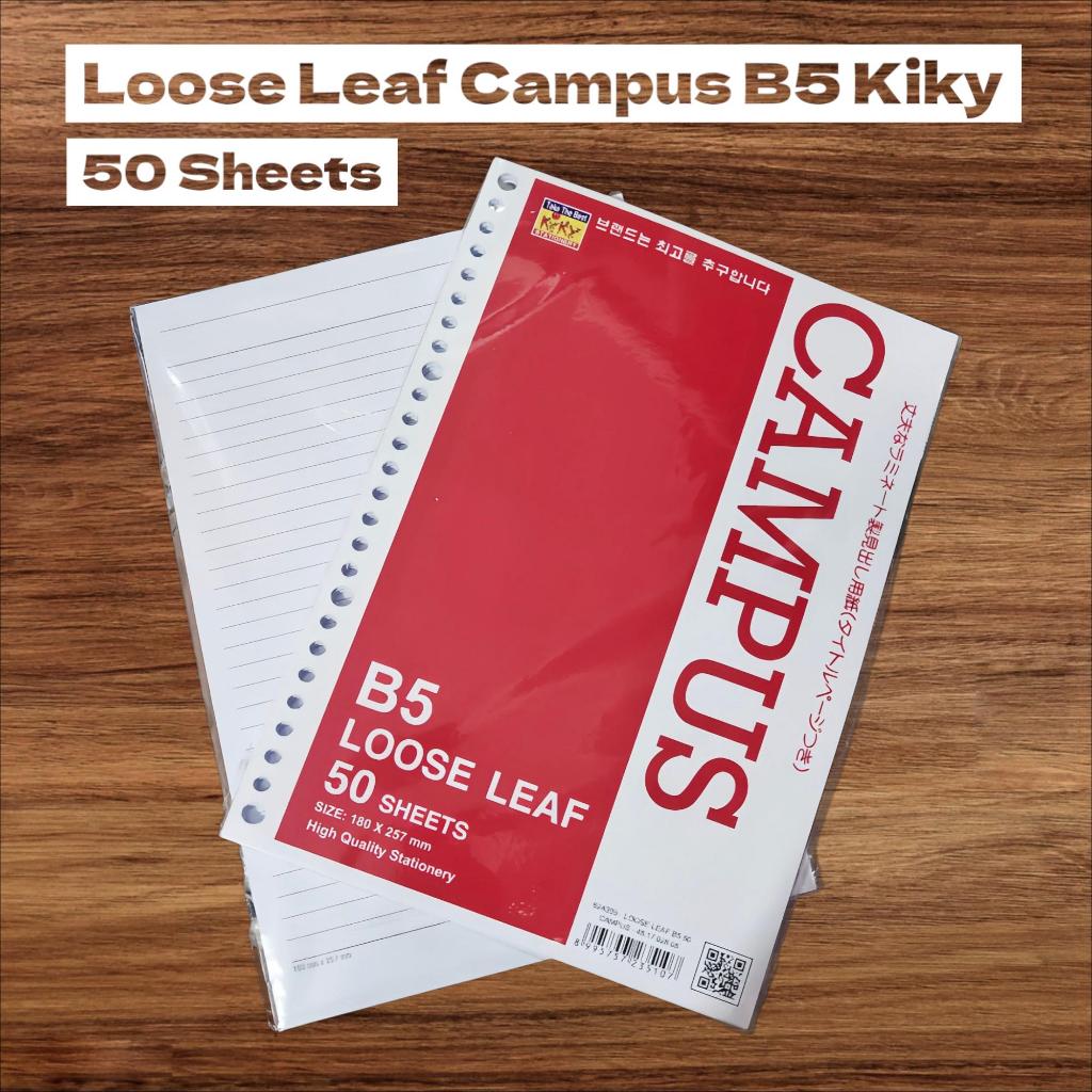 

Loose Leaf Bergaris Kiky B5 50 Lembar Refill Kertas Binder Kiky Loose Leaf