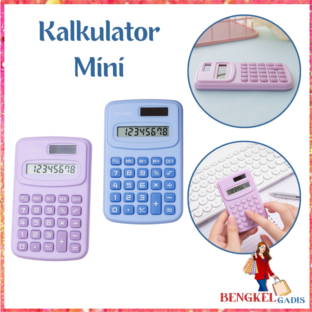 

BG Kalkulator Mini Warna Warni Pastel Kalkulator Kecil 8 Digit Calculator Mini Pocket Full Color Warna Macaroon Lucu Kalkulator Portable Praktis Untuk Anak Sekolah Pelajar Mahasiswa Belajar Ujian Kantor