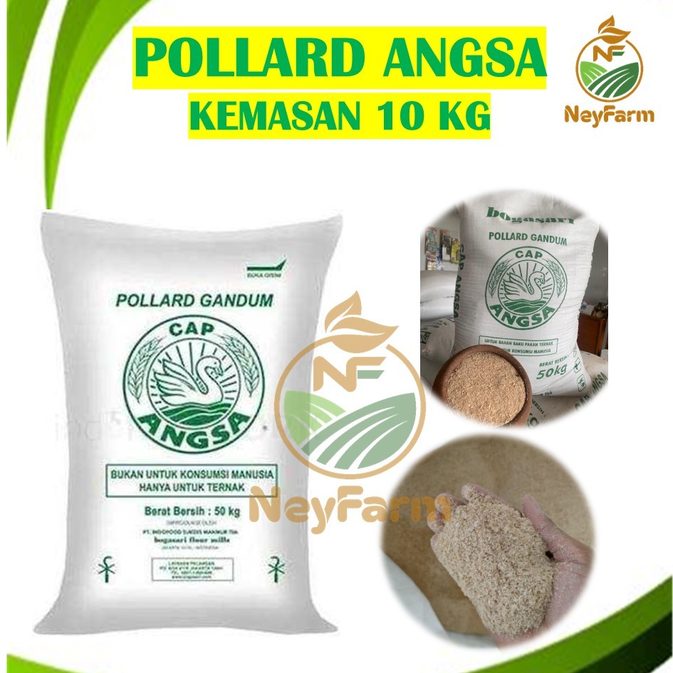 

10 Kg Pollard Cap Angsa Bogasari / Polar Angsa Kemasan 10kg