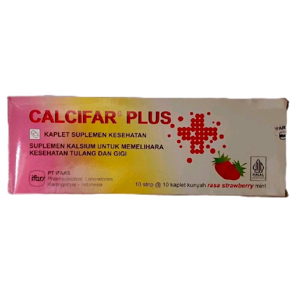 Calcifar Plus Strip 10 Kaplet Kunyah - Multivitamin