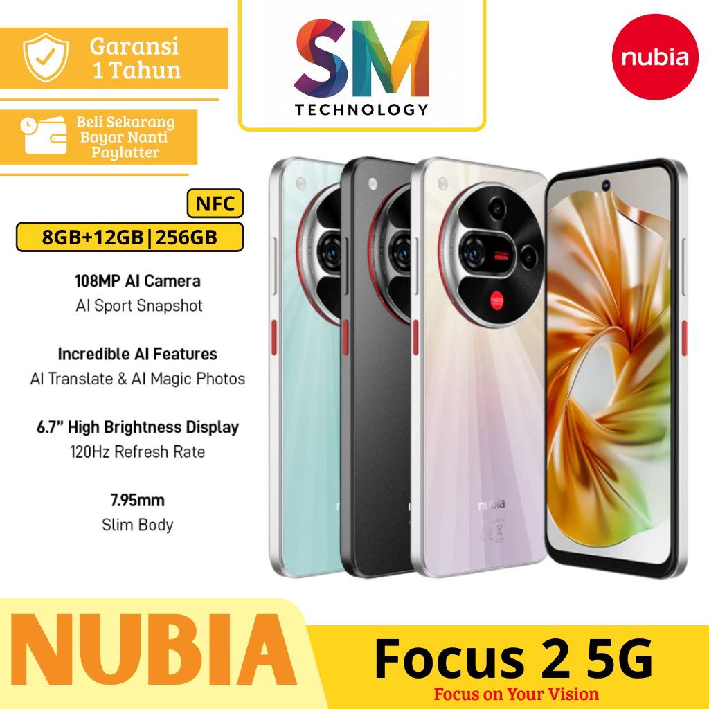 HP Nubia Focus 2 5G RAM 8+12 GB ROM 256GB