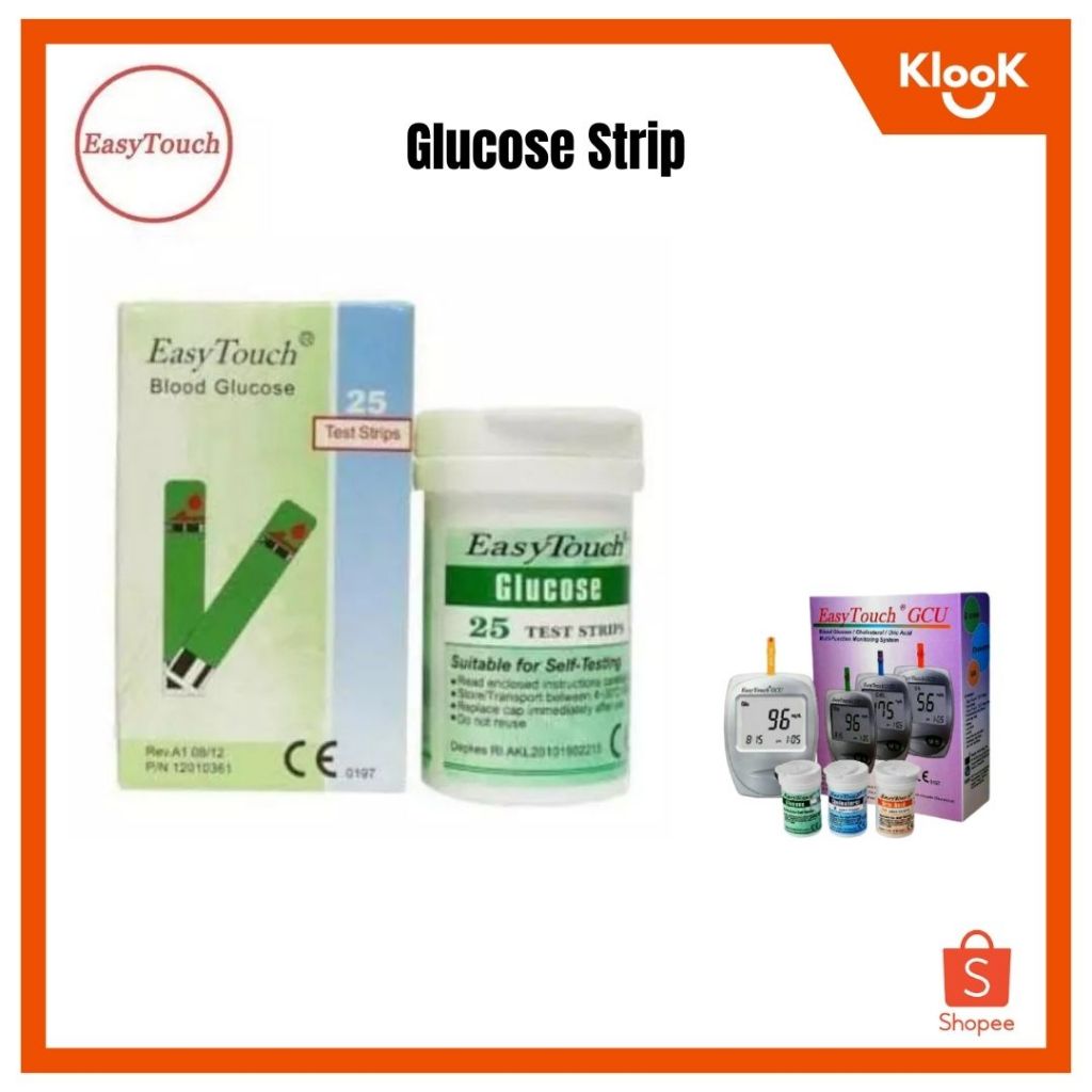 Easy Touch Strips Glucose Refill Alat Ukur Gula Darah Easy Touch GCU 3in1