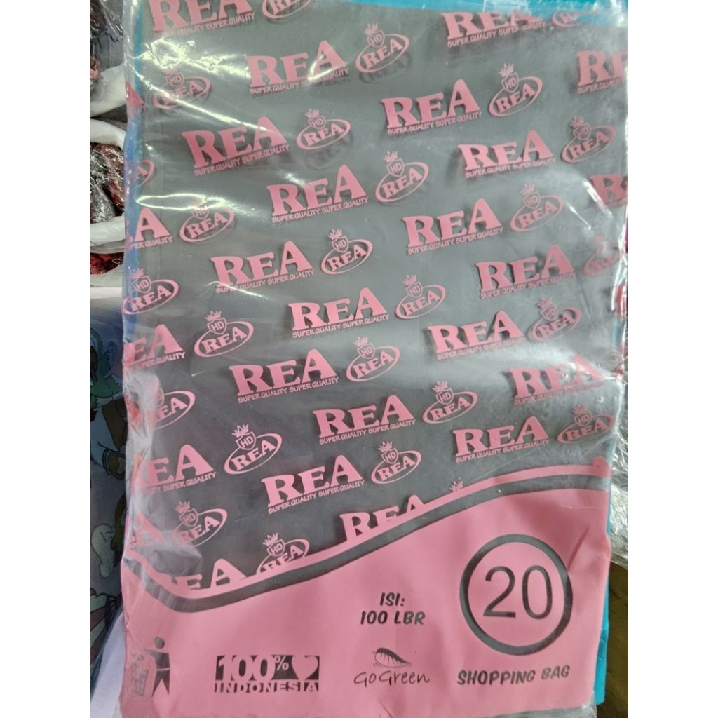 

Kantong plastik packing Rea abu 20x30 cm HD