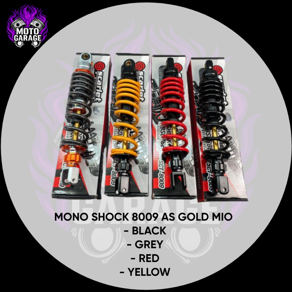 MONO SHOCK SHOCKBREAKER SCARLET 8009 AS GOLD MOTOR MIO/VARIO