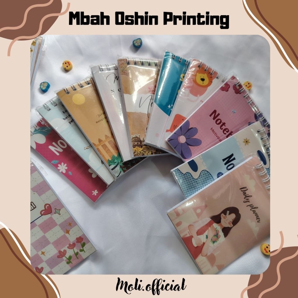 

Notebook Spiral Mini / Notebook Spiral A6 / Notebook Spiral atas isian polos