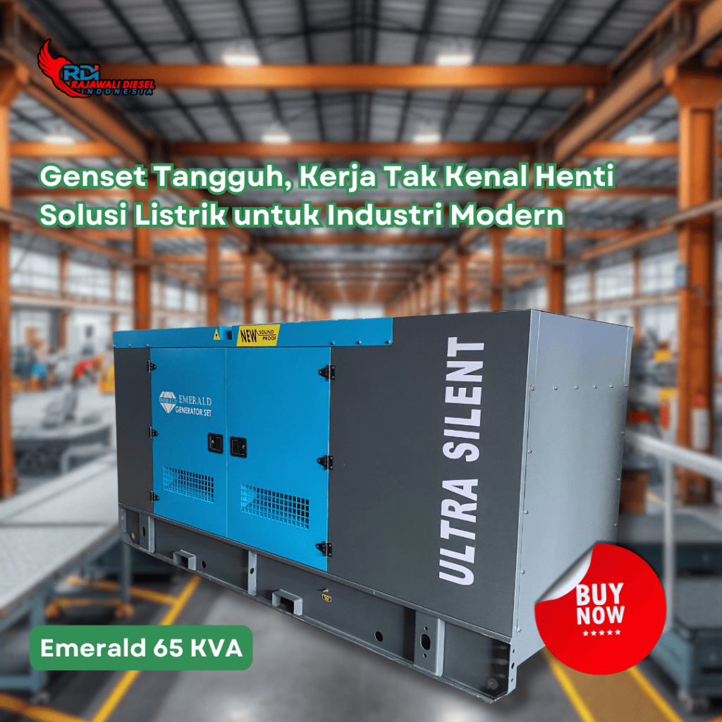 Genset 65 KVA Emerald Diesel Ultra Silent