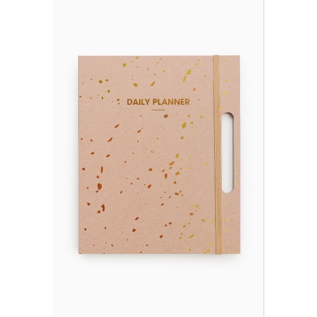 

Miniso Glitter Planner Taupe Series – Buku Agenda / Notebook