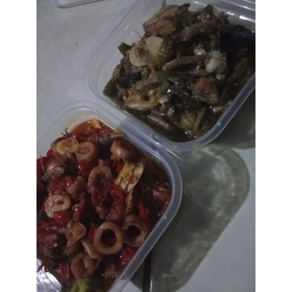 

sambal cumi sambal balado ijo teri