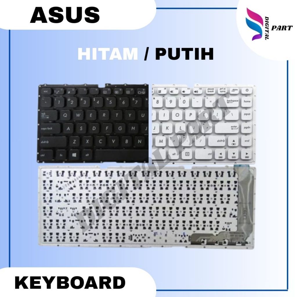 Keyboard Laptop Asus X441 X441S X441U A441 X44SA - Hitam