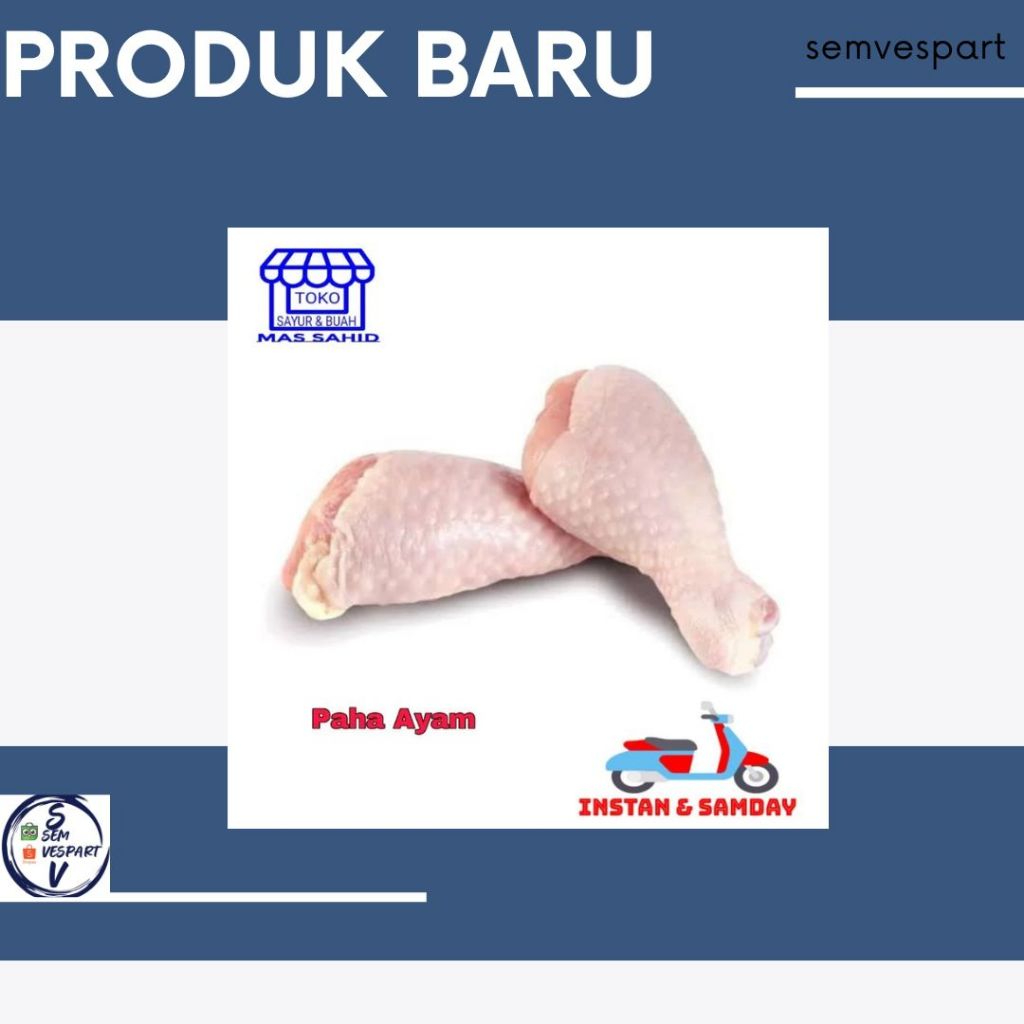 

PAHA PENTUNG AYAM / CHICKEN DRUMSTICK 500 GRAM ISI SEGAR