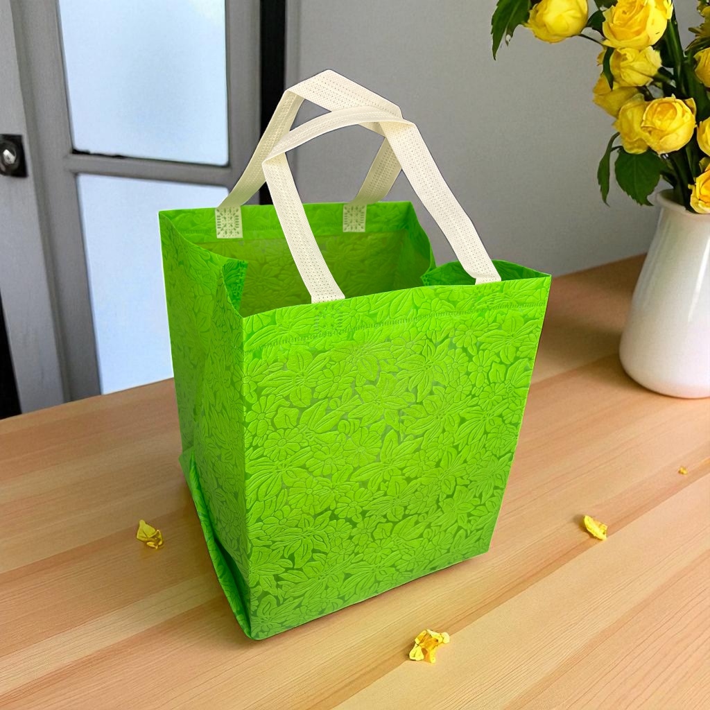 

(12 Pcs) Tas Full Embos Uk 22x24 Tinggi 28 cm / Untuk Box Nasi uk 22x22 (R10B)