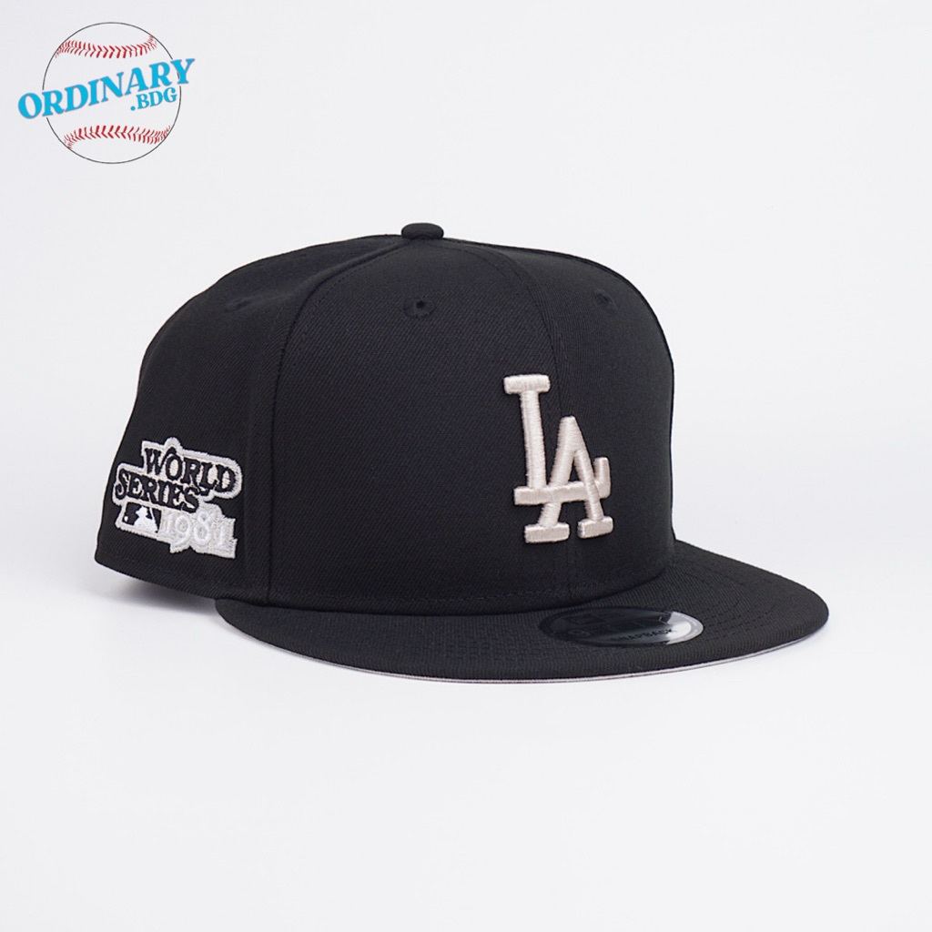 Topi New Era Original Dodgers Black World Series