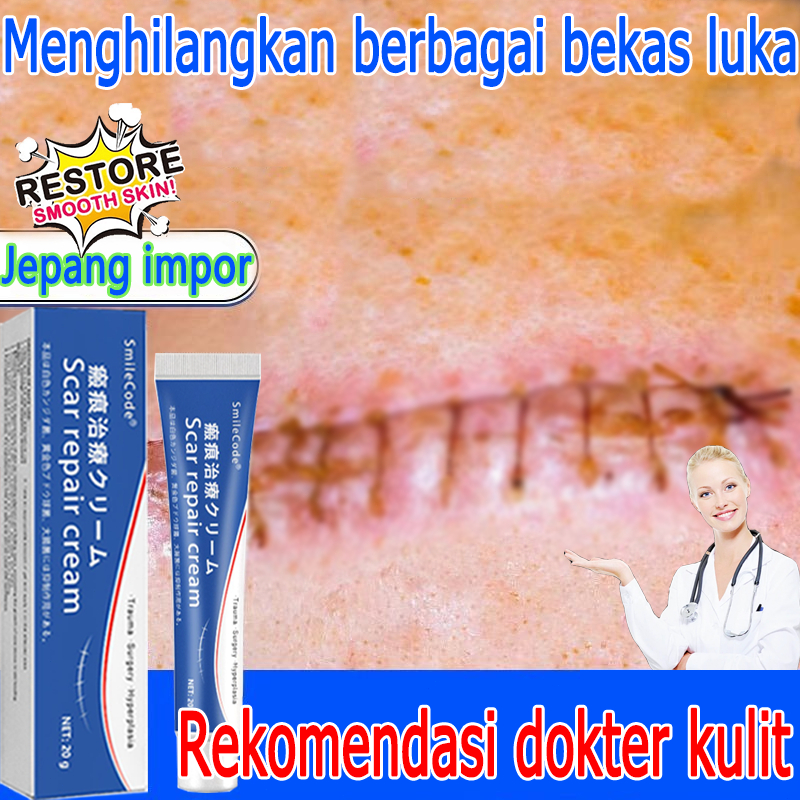 Original Penghilang Bekas Luka Operasi Bakar Jerawat Keloid Formula Advance Aman untuk Kulit Sensiti