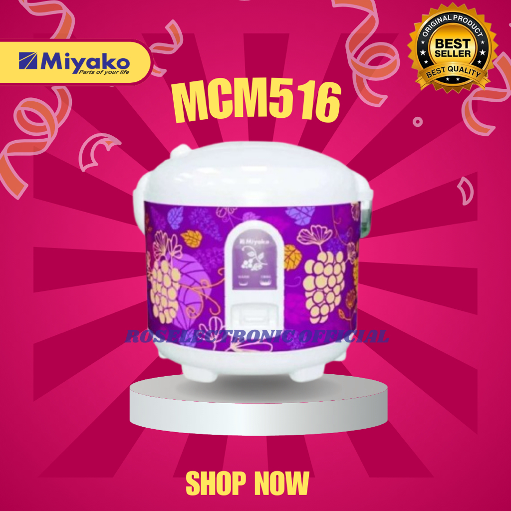 MIYAKO MCM516 RICE COOKER 1.8 LITER/MCM-516/MCM 516/MCM516/MCM516/GARANSI RESMI/ORIGINAL MIYAKO
