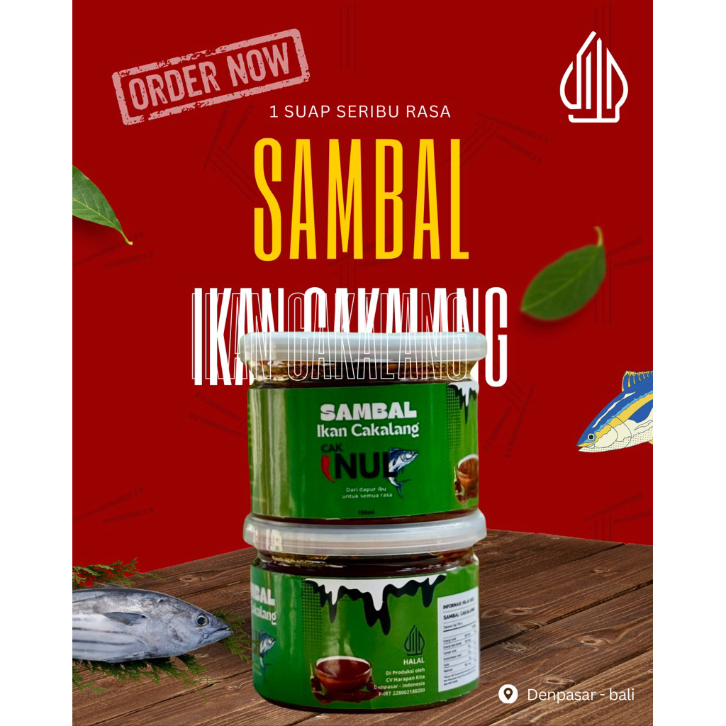 

150gr Sambal Ikan Cakalang Premium Cak Inul Asli Bali - Halal / sambel kan / sambal ikan / sambel pedas / sambal pedas / sambel / Oleh oleh bali / sambel cak inul / sambal cak inul / sambel pedas