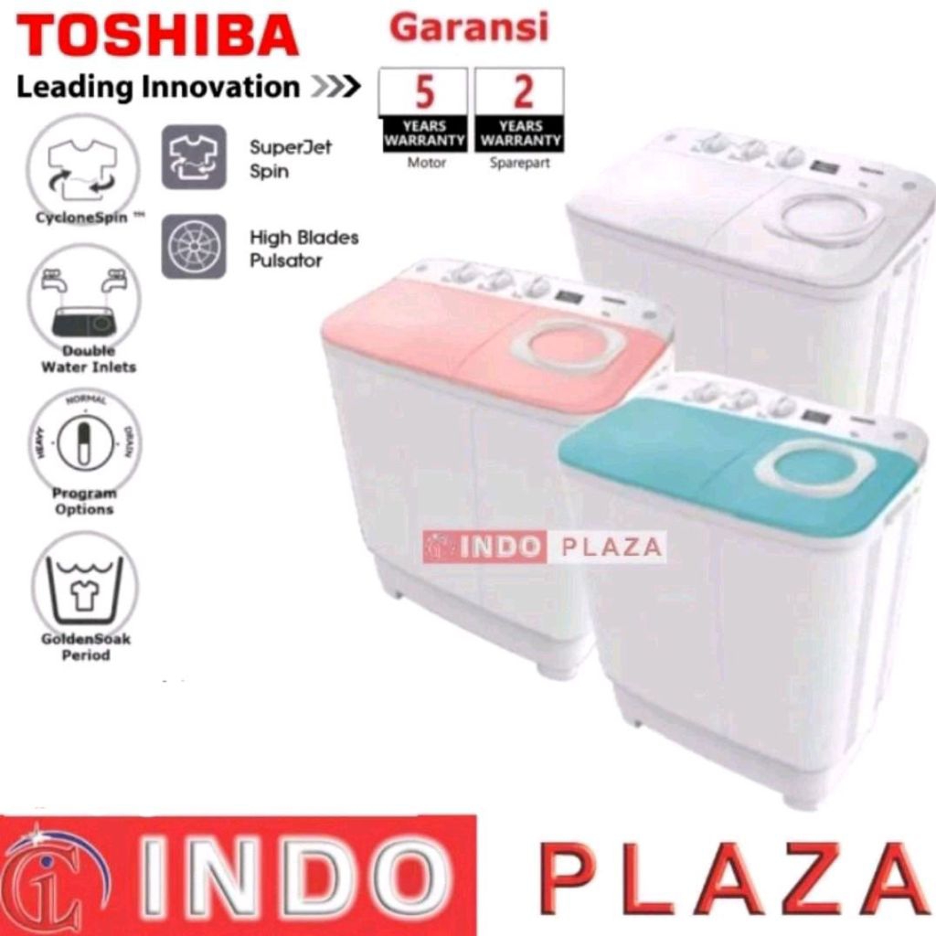 Mesin cuci 2 tabung 9 kg / 9kg - 9.5kg Toshiba VH-H95MN / H95MN