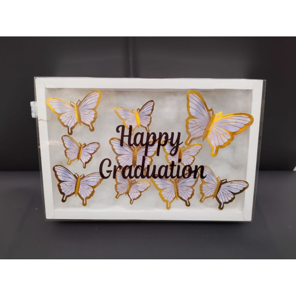 

[POETRISI] (Free paperbag) Gift box kupu-kupu / gift box lucu / gift box lampu led / gift box led