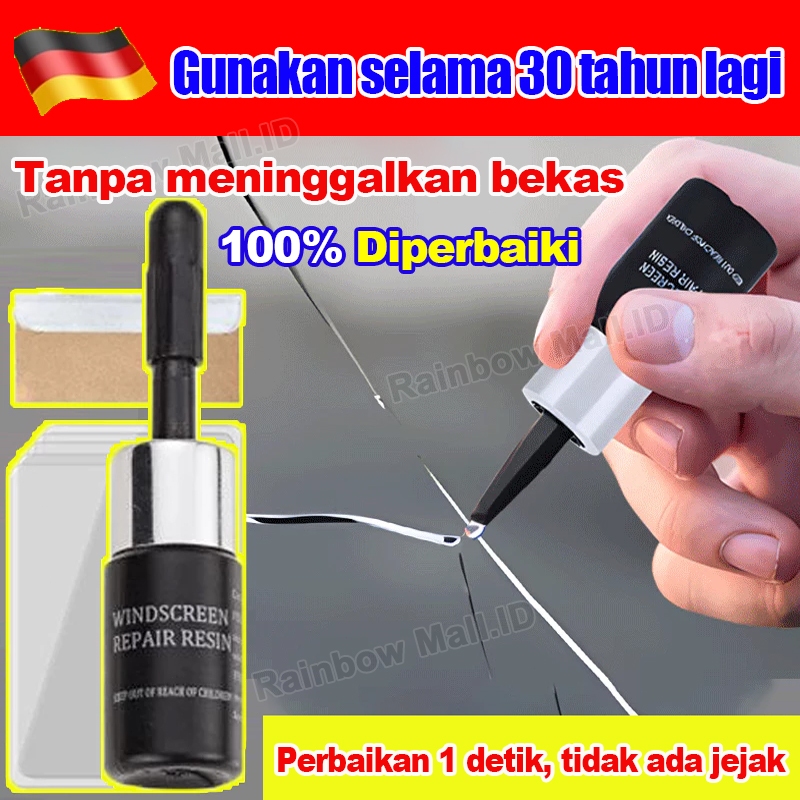 [ORI] Lem Kaca Mobil Retak Tanpa Bekas Lem Kaca Aquarium Bening Super Kuat Penghilang Retak Kaca Mob