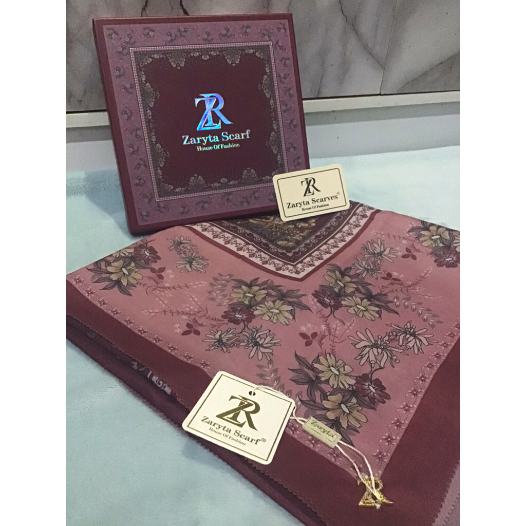 Hijab Zaryta Scarf (ZR) valeria chiffon digital original (NEW) baca deskripsi