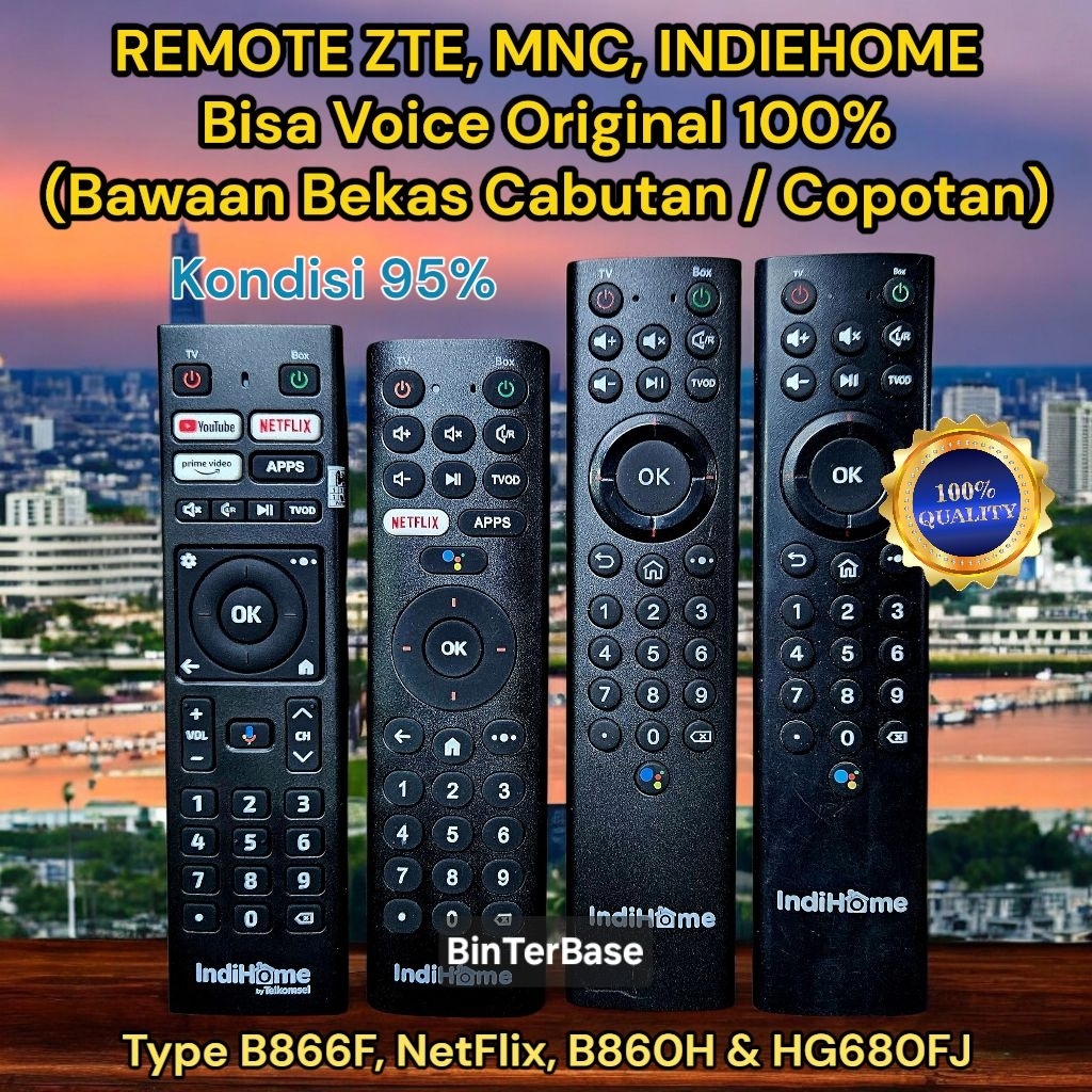 Remote remot ZTE b860 B866F ZXV10 v5 V10 Fonsview HG680-FJ Usee TV Indiehome STB Android TV BOX Orig