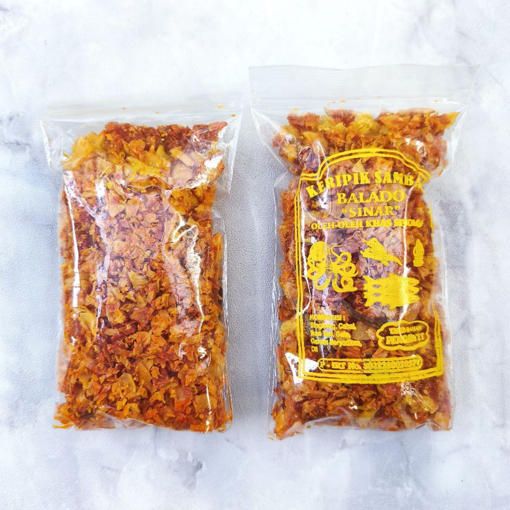 

Keripik Singkong Balado IKAN TERI "SINAR" Khas Sibolga Pedas Manis Gurih Tanpa Pengawet • 250 gram