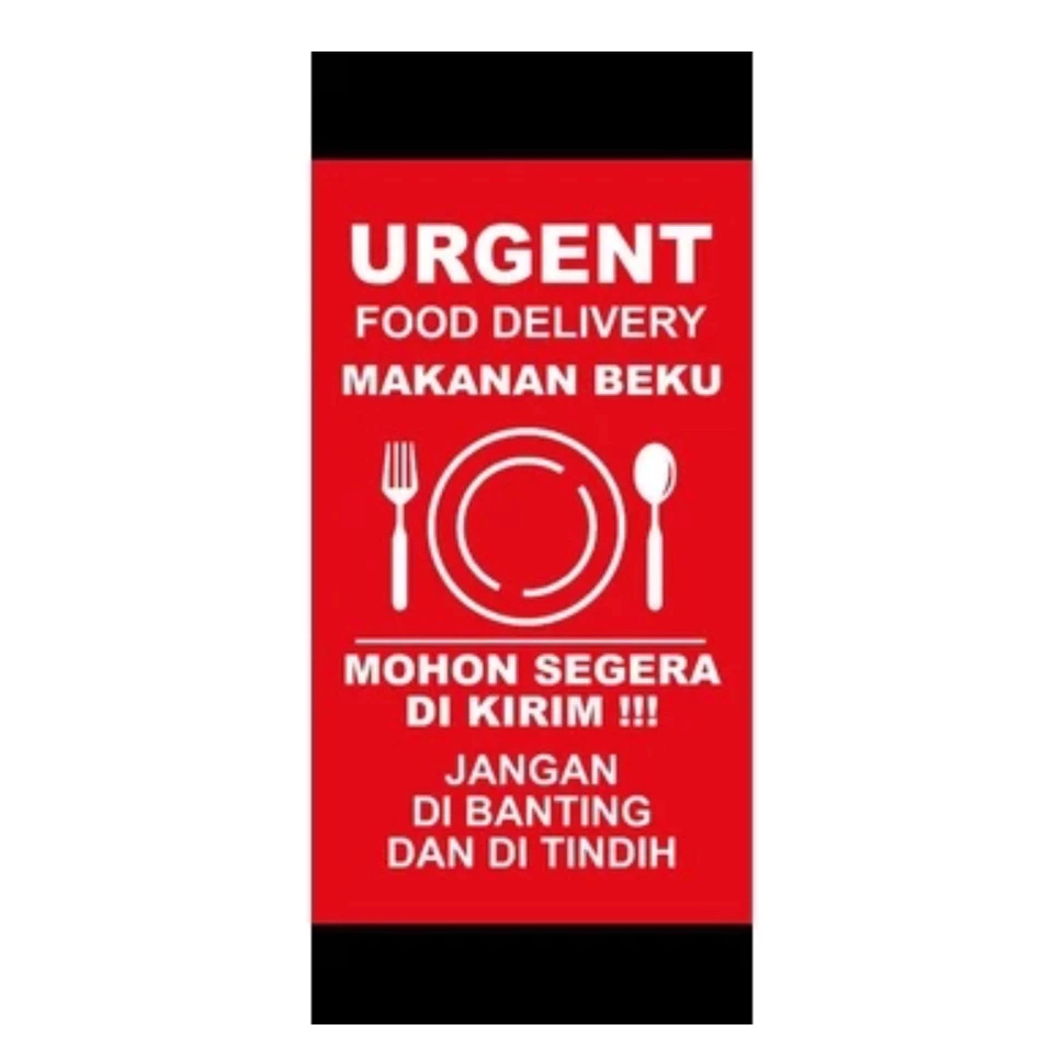 

STIKER MAKANAN BEKU FROZEN FOOD DELIVERY uk 7.5 x 12.5 cm urgent delivery FW
