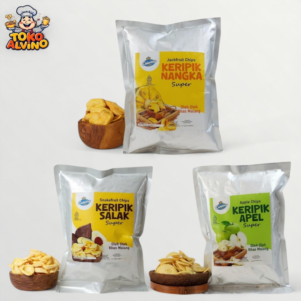 

KERIPIK BUAH NANGKA, APEL, SALAK 250GR | KUALITAS SUPER | PRODUKSI KHAS MALANG | PILIH RASA JAGOANMU