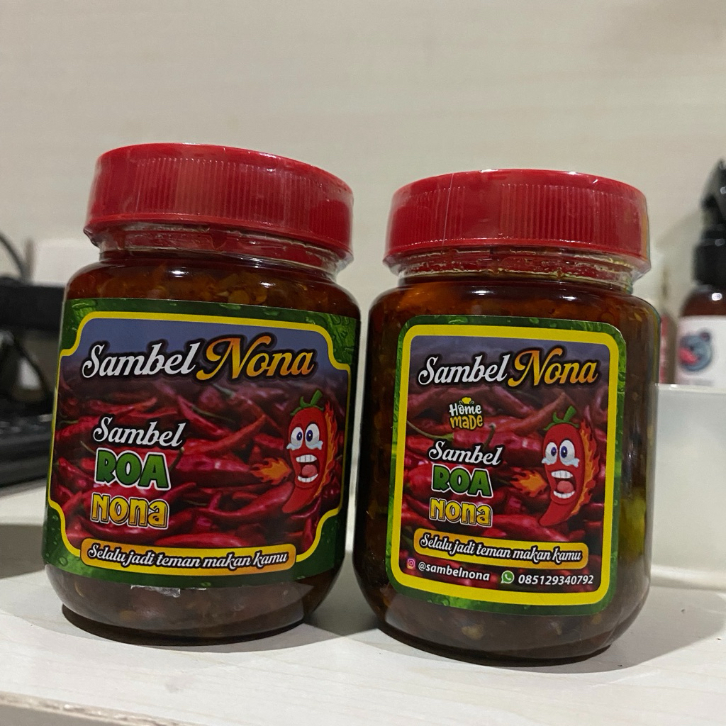 

sambel baby cumi,teri medan ,roa nona