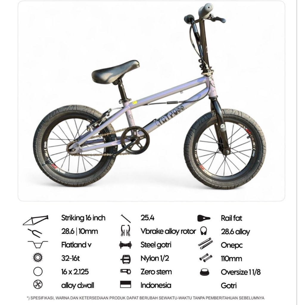 SEPEDA BMX ANAK FLATLAND 16 INCH