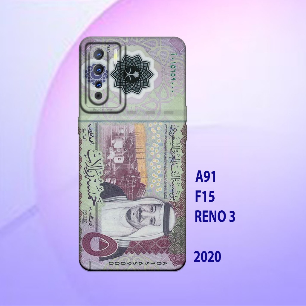 Silikon oppo A91 - oppo F15 - oppo Reno 3 _Casing case Proteksi HP bahan Lentur Tebal Hitam bening