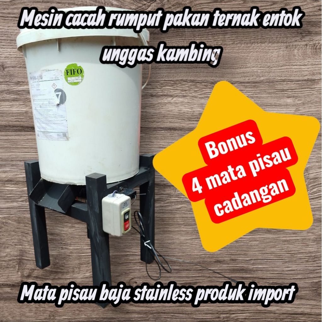 TERLARIS Mesin Cacah Pakan Entok Ayam Unggas Pakan Ternak