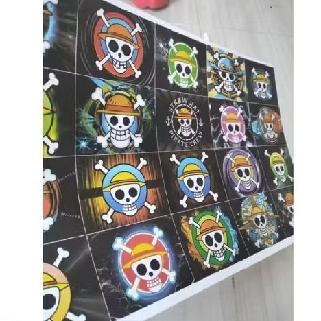 

viral 1lembar stiker one piece isi 25pcs
