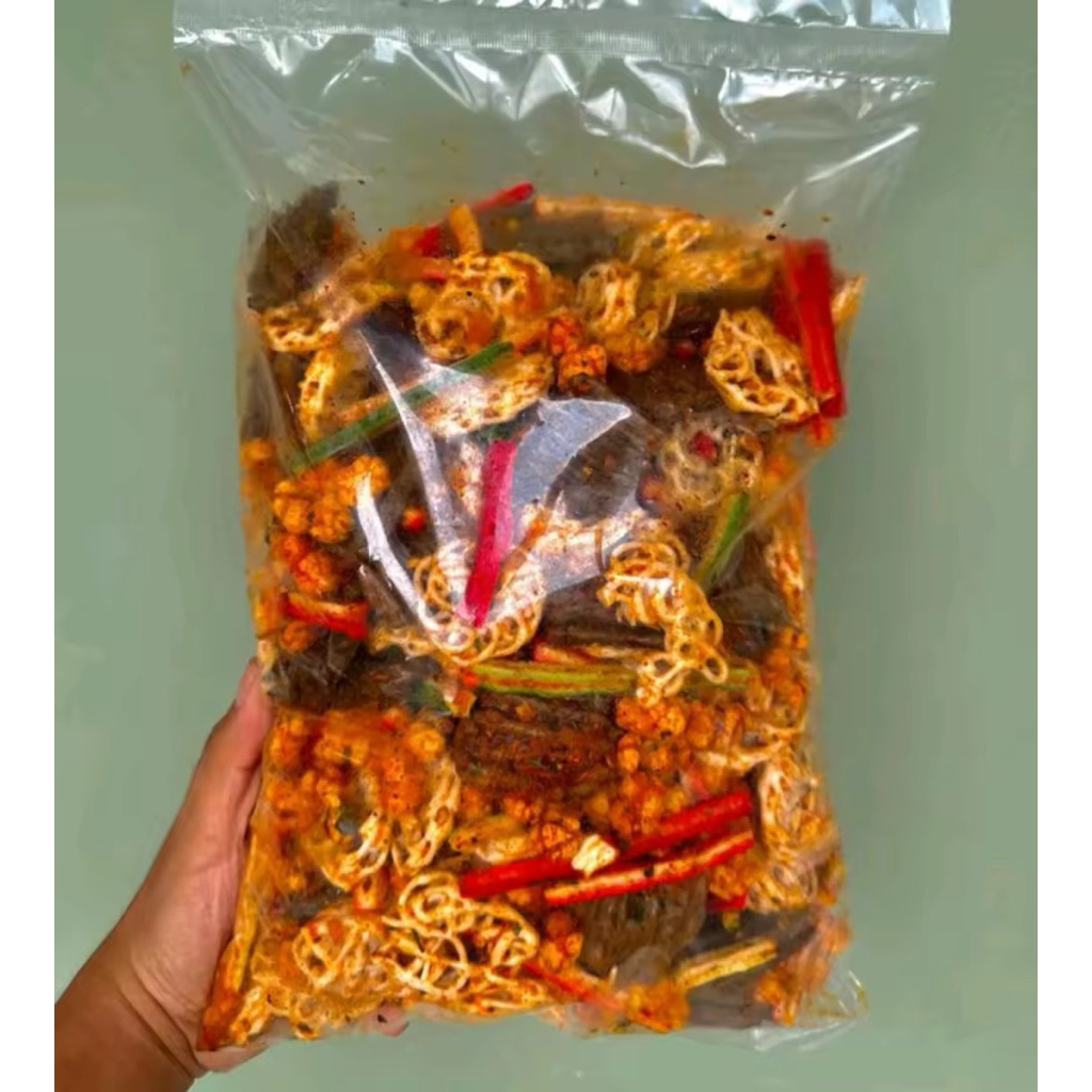 

Kerupuk Seblak Kering Mix Pedas Daun Jeruk 250gr Sebring Viral Enak Gurih