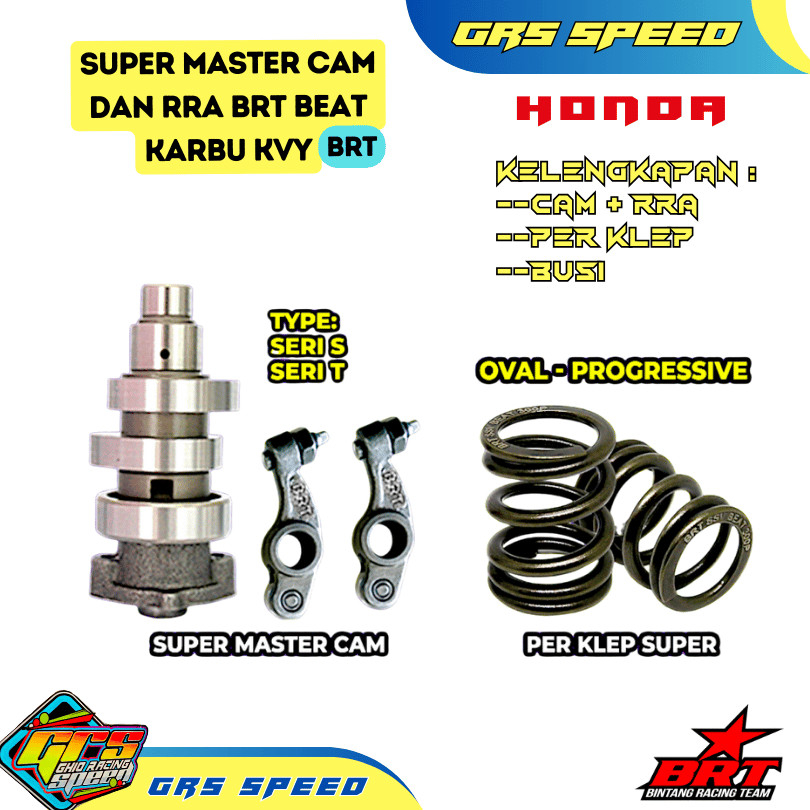 GRS Master Cam RRA & Per Klep BRT Noken as Beat Karbu Spacy Scoopy KVY S1 T1 R Series